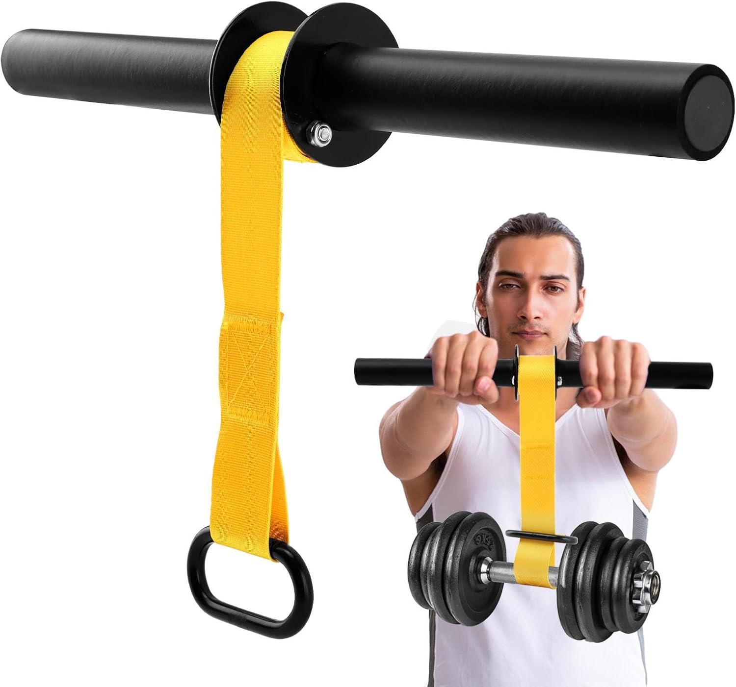 Wrist Roller Forearm - مقوي الساعد وأسطوانة المعصم المضادة للانزلاق
