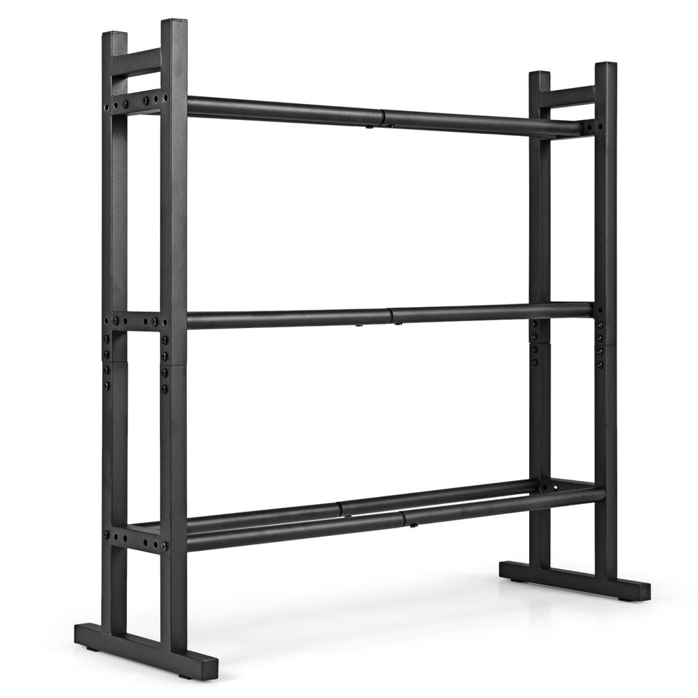 Home Gym Gym Equipment - حامل أثقال ثلاثي الطبقات شديد التحمل،