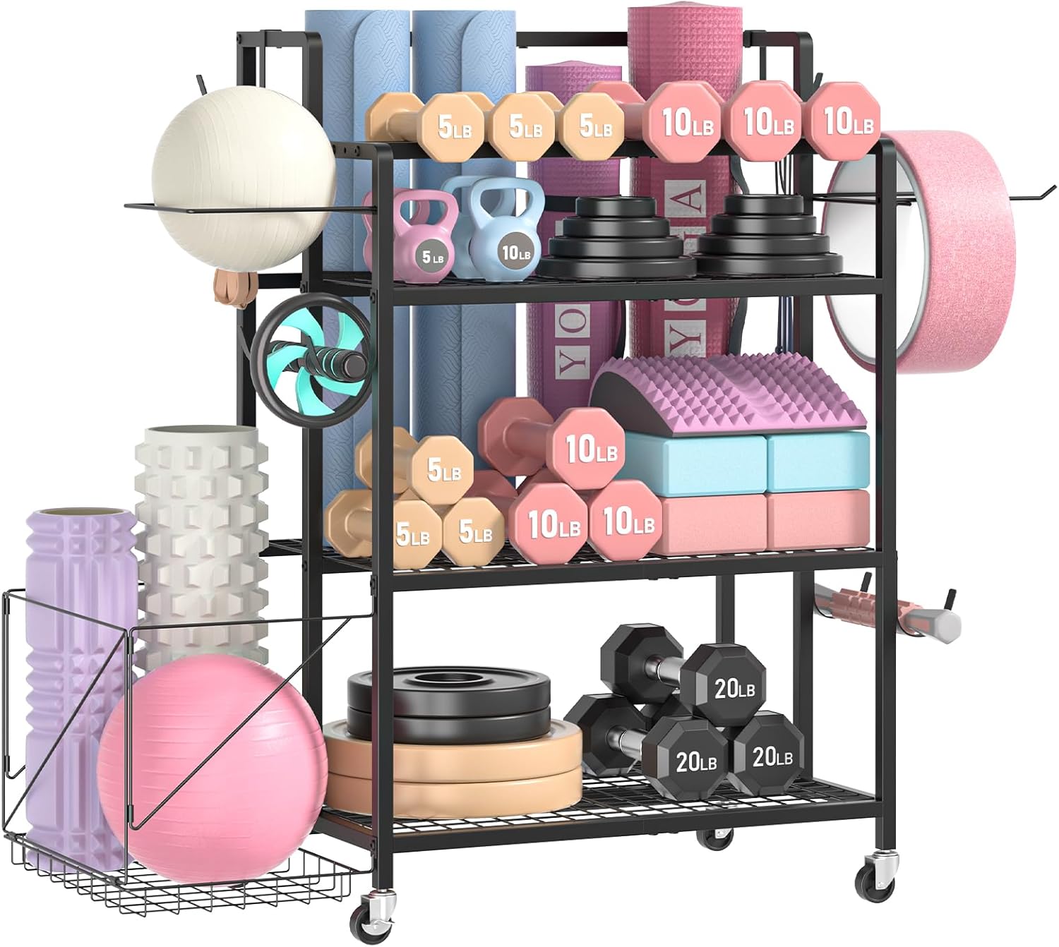 تخزين معدات الجيم المنزلية، بد - مراجعة Home Gym Gym Equipment وسعره