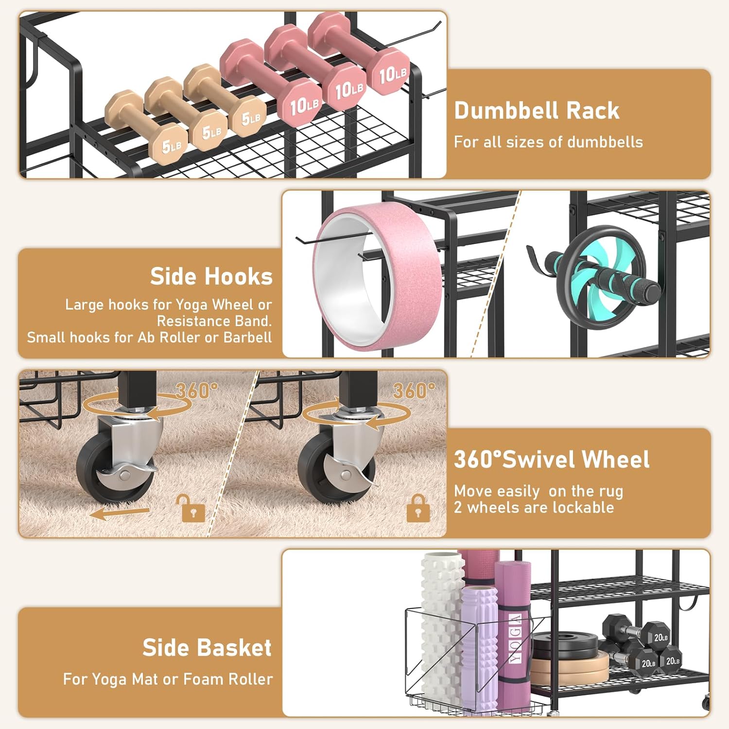 تخزين معدات الجيم المنزلية، بد - مراجعة Home Gym Gym Equipment وسعره