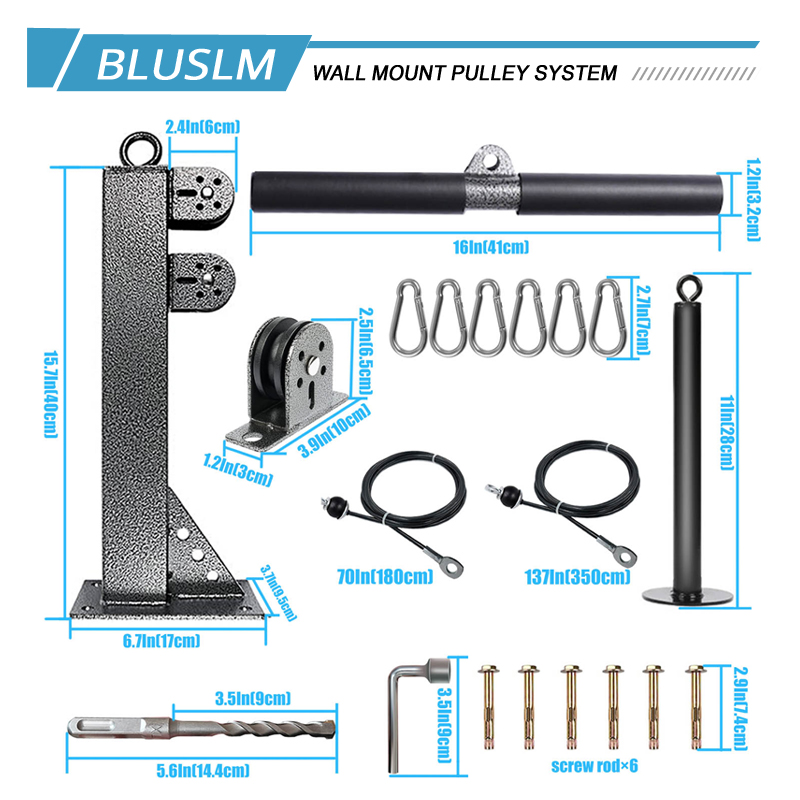 نظام بكرة الصالة الرياضية المث - مراجعة Cable Pulley System وسعره
