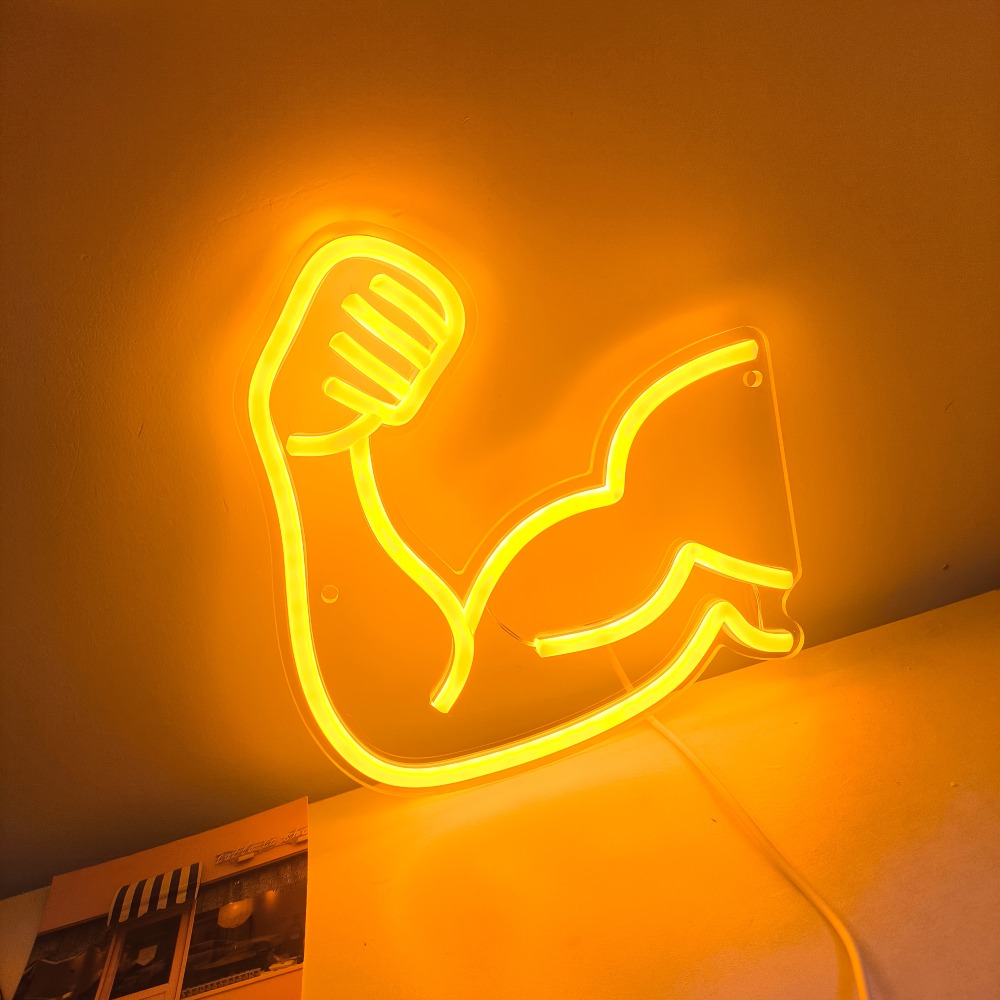 لافتة نيون تحفيزية للياقة البد - مراجعة Home Gym Neon Sign وسعره