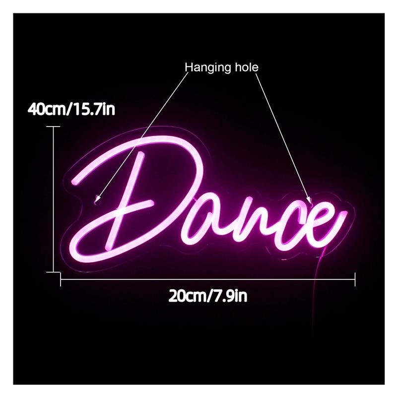 لافتة نيون للرقص بإضاءة وردية  - مراجعة Home Gym Neon Sign وسعره