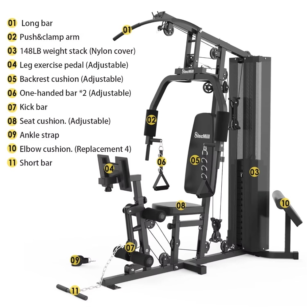 جهاز تمارين منزلي متعدد الوظائ - مراجعة Home Gym Nala وسعره