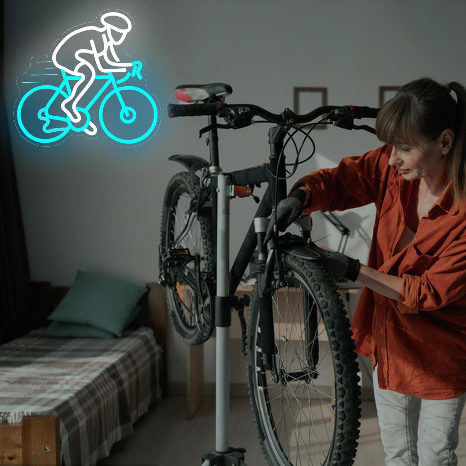 لافتة نيون لراكبي الدراجات، إض - مراجعة Home Gym Neon Sign وسعره
