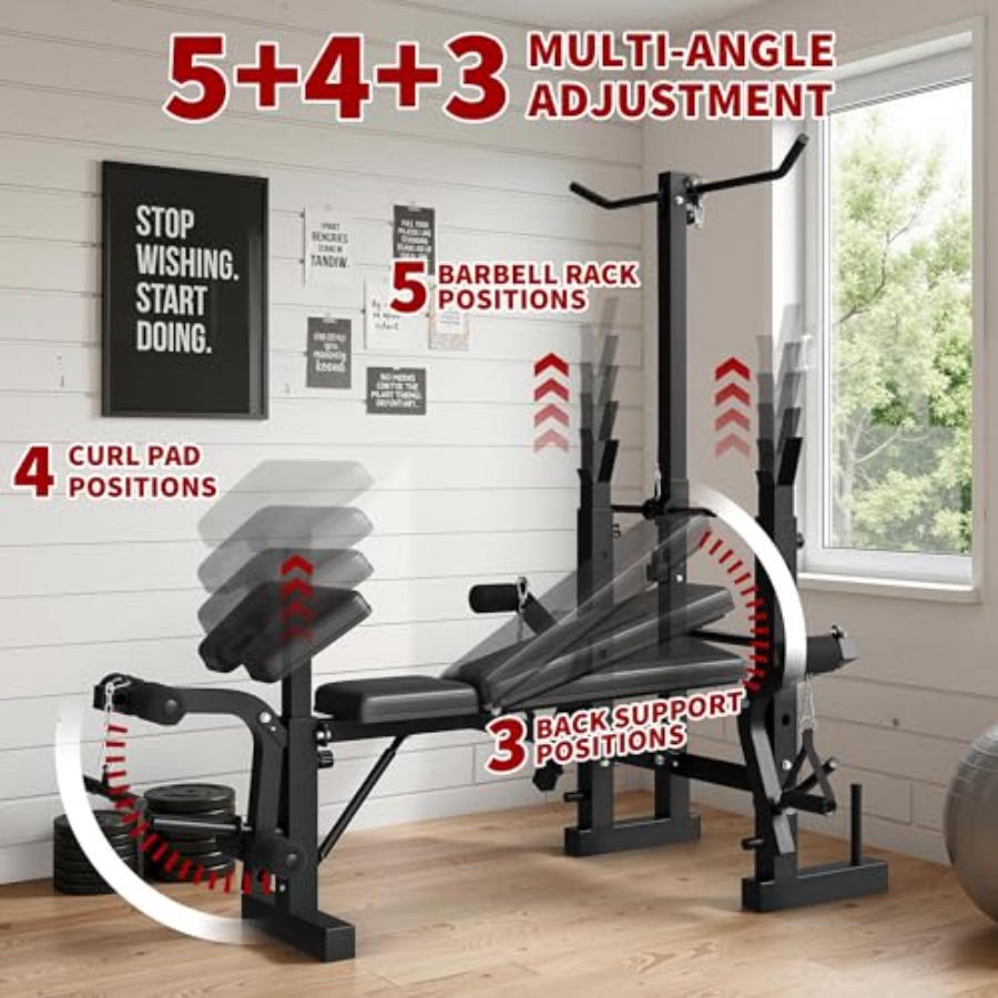 مجموعة مقاعد تمارين الأوزان لل - مراجعة Home Gym Leg Press وسعره