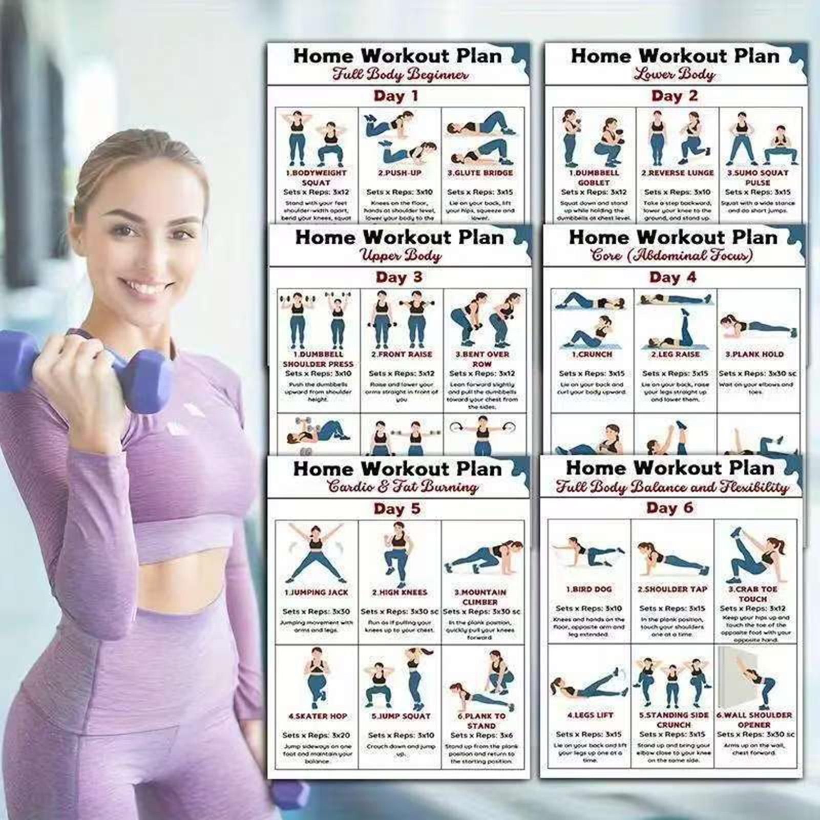 6 قطعة دمبل اليوغا تمتد تجريب  - مراجعة Home Gym Dumbbell Workout وسعره